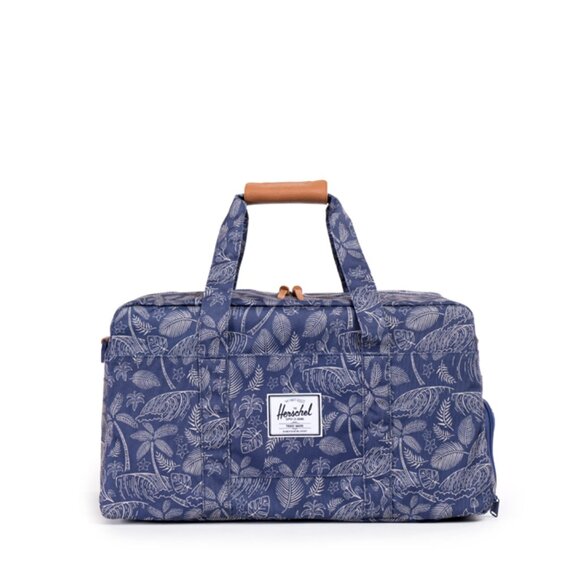 Herschel Supply Company Handbags - Herschel Supply Company Blue Duffel & Backpack with Floral Design